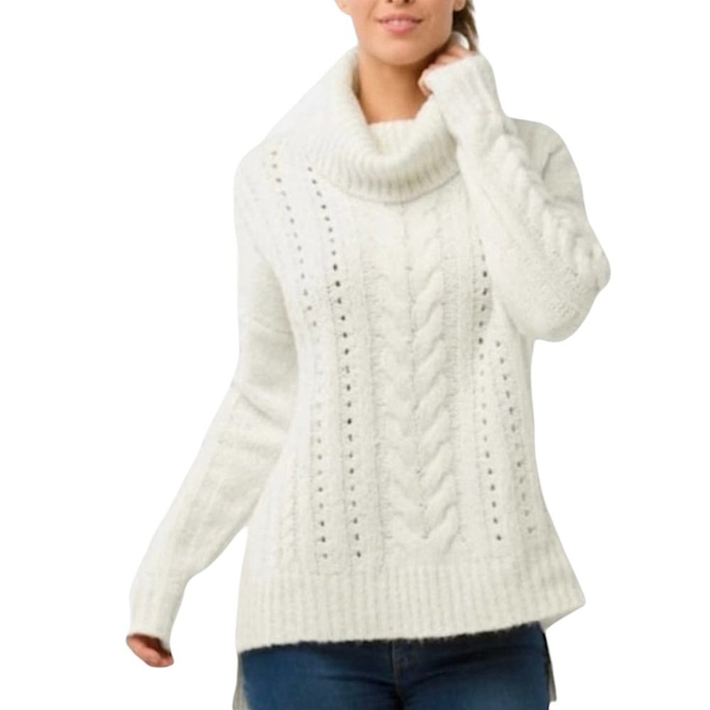 Smartwool Women's Cowl Neck Sweater - Cream